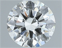 Natural Diamond 0.50 Carats, Round with Excellent Cut, H Color, VVS2 Clarity and Certified by IGI