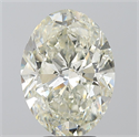 Natural Diamond 5.01 Carats, Oval with  Cut, J Color, SI2 Clarity and Certified by IGI