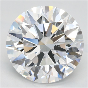 Picture of Lab Grown Diamond 3.36 Carats, Round with Ideal Cut, D Color, IF Clarity and Certified by IGI