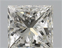 Natural Diamond 0.90 Carats, Princess with  Cut, J Color, SI1 Clarity and Certified by GIA