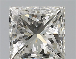 Picture of Natural Diamond 0.90 Carats, Princess with  Cut, J Color, SI1 Clarity and Certified by GIA