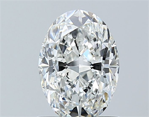 Picture of Natural Diamond 1.01 Carats, Oval with  Cut, G Color, SI1 Clarity and Certified by GIA