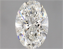 Natural Diamond 0.70 Carats, Oval with  Cut, G Color, SI1 Clarity and Certified by GIA