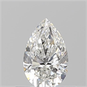 Natural Diamond 0.50 Carats, Pear with  Cut, G Color, VS2 Clarity and Certified by GIA