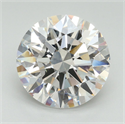 Lab Grown Diamond 4.09 Carats, Round with Ideal Cut, E Color, VVS2 Clarity and Certified by IGI