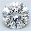 Natural Diamond 2.71 Carats, Round with Excellent Cut, E Color, VS1 Clarity and Certified by GIA