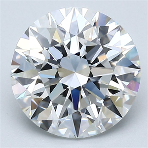 Picture of Natural Diamond 2.71 Carats, Round with Excellent Cut, E Color, VS1 Clarity and Certified by GIA