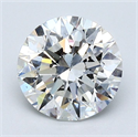Diamante Natural 1.71 quilates, Redondo , Color G, claridad SI1 y certificado GIA