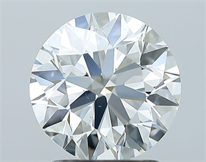 Picture of Natural Diamond 2.00 Carats, Round with Excellent Cut, I Color, VS2 Clarity and Certified by GIA