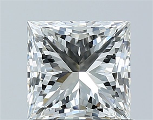Picture of Natural Diamond 1.01 Carats, Princess with  Cut, I Color, SI1 Clarity and Certified by GIA