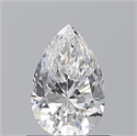 Natural Diamond 0.70 Carats, Pear with  Cut, E Color, VS1 Clarity and Certified by GIA