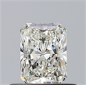 Natural Diamond 0.50 Carats, Radiant with  Cut, I Color, SI1 Clarity and Certified by GIA
