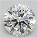Lab Grown Diamond 1.82 Carats, Round with Ideal Cut, G Color, VVS2 Clarity and Certified by IGI