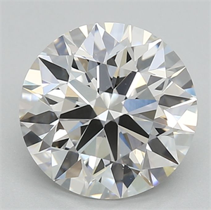 Picture of Lab Grown Diamond 1.82 Carats, Round with Ideal Cut, G Color, VVS2 Clarity and Certified by IGI