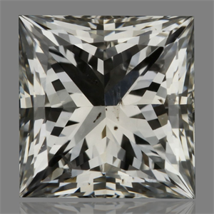 Picture of Natural Diamond 0.91 Carats, Princess with  Cut, G Color, SI2 Clarity and Certified by GIA