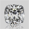 Diamante Natural 0.70 quilates, Del cojín , Color F, claridad VS2 y certificado GIA