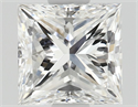 Natural Diamond 0.80 Carats, Princess with  Cut, D Color, VS2 Clarity and Certified by GIA