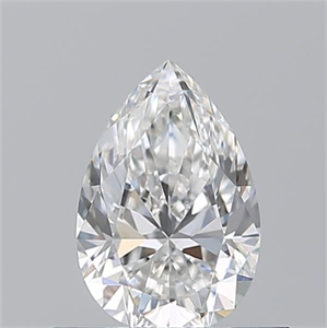 Picture of Natural Diamond 0.55 Carats, Pear with  Cut, F Color, VVS1 Clarity and Certified by GIA