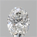 Natural Diamond 0.50 Carats, Oval with  Cut, F Color, VVS1 Clarity and Certified by GIA