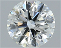 Natural Diamond 1.28 Carats, Round with Excellent Cut, G Color, VS1 Clarity and Certified by HRD