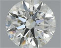 Natural Diamond 1.11 Carats, Round with Excellent Cut, L Color, IF Clarity and Certified by GIA