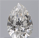 Diamante Natural 0.41 quilates, De pera , Color E, claridad VVS1 y certificado GIA