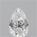 Natural Diamond 0.55 Carats, Pear with  Cut, E Color, VS1 Clarity and Certified by GIA