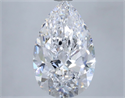 Diamante Natural 2.08 quilates, De pera , Color D, claridad IF y certificado GIA