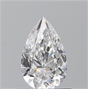 Natural Diamond 0.70 Carats, Pear with  Cut, D Color, SI1 Clarity and Certified by GIA