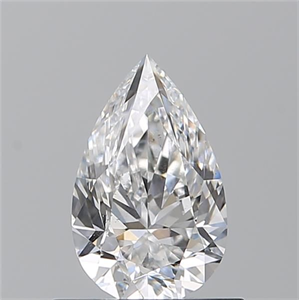 Picture of Natural Diamond 0.70 Carats, Pear with  Cut, D Color, SI1 Clarity and Certified by GIA
