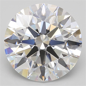 Picture of Lab Grown Diamond 7.02 Carats, Round with Excellent Cut, D Color, IF Clarity and Certified by GIA
