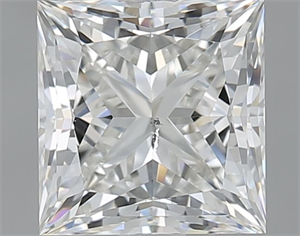 Foto Diamante Natural 1.50 quilates, Princesa , Color I, claridad SI2 y certificado GIA de