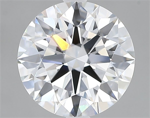 Picture of Lab Grown Diamond 2.81 Carats, Round with Excellent Cut, D Color, VVS2 Clarity and Certified by GIA