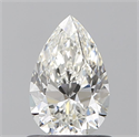 Natural Diamond 0.80 Carats, Pear with  Cut, H Color, VVS1 Clarity and Certified by GIA
