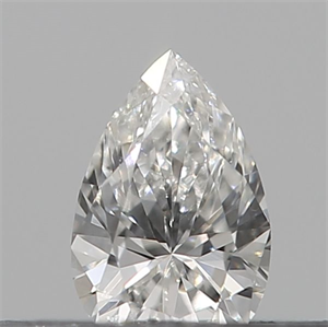 Foto Diamante Natural 0.13 quilates, De pera , Color F, claridad VVS2 y certificado IGI de