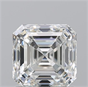Natural Diamond 1.50 Carats, Asscher with  Cut, H Color, VS1 Clarity and Certified by GIA