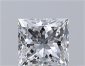 Natural Diamond 0.31 Carats, Princess with  Cut, D Color, VS1 Clarity and Certified by GIA