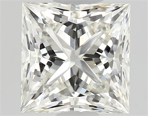 Picture of Natural Diamond 0.50 Carats, Princess with  Cut, J Color, IF Clarity and Certified by GIA