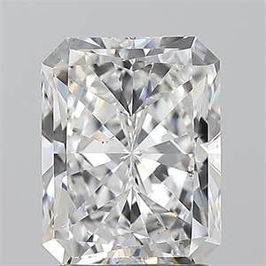 Picture of Natural Diamond 2.01 Carats, Radiant with  Cut, E Color, SI1 Clarity and Certified by GIA