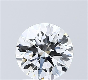 Picture of Lab Grown Diamond 1.50 Carats, Round with Ideal Cut, D Color, VVS2 Clarity and Certified by IGI