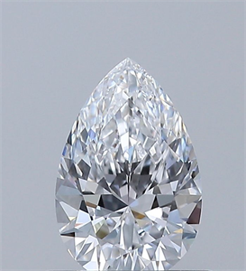 Picture of Natural Diamond 0.57 Carats, Pear with  Cut, D Color, IF Clarity and Certified by GIA
