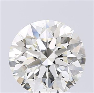 Picture of Natural Diamond 2.53 Carats, Round with Excellent Cut, K Color, SI2 Clarity and Certified by GIA