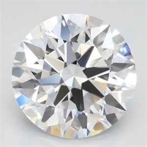 Picture of Lab Grown Diamond 3.59 Carats, Round with Ideal Cut, D Color, VVS1 Clarity and Certified by IGI
