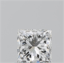 Natural Diamond 0.70 Carats, Princess with  Cut, I Color, VVS2 Clarity and Certified by GIA