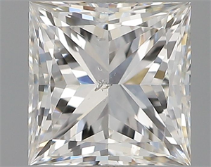 Foto Diamante Natural 0.57 quilates, Princesa , Color G, claridad SI2 y certificado GIA de