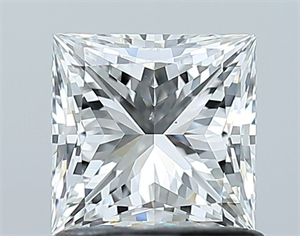 Picture of Natural Diamond 1.02 Carats, Princess with  Cut, G Color, VS2 Clarity and Certified by GIA