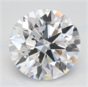 Lab Grown Diamond 2.46 Carats, Round with Ideal Cut, D Color, IF Clarity and Certified by IGI