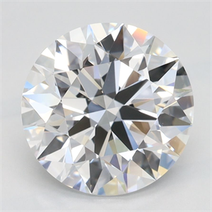 Picture of Lab Grown Diamond 2.46 Carats, Round with Ideal Cut, D Color, IF Clarity and Certified by IGI
