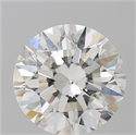 Natural Diamond 4.03 Carats, Round with Excellent Cut, H Color, I1 Clarity and Certified by GIA