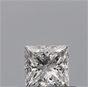 Natural Diamond 0.32 Carats, Princess with  Cut, F Color, IF Clarity and Certified by GIA